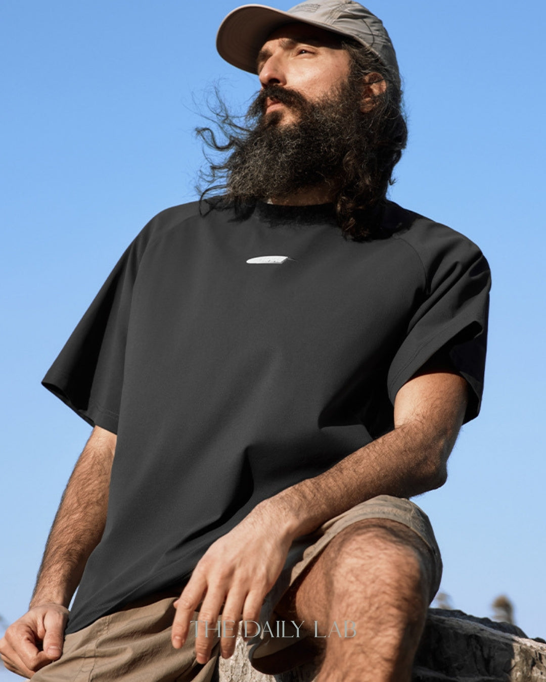 WAKE Polyester Tee in Dark Grey