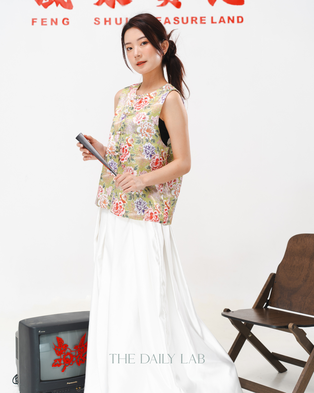 Peony Garden Brocade Top