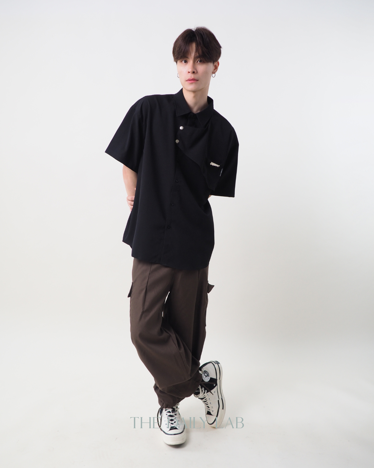 Buttoned Shirt in Black