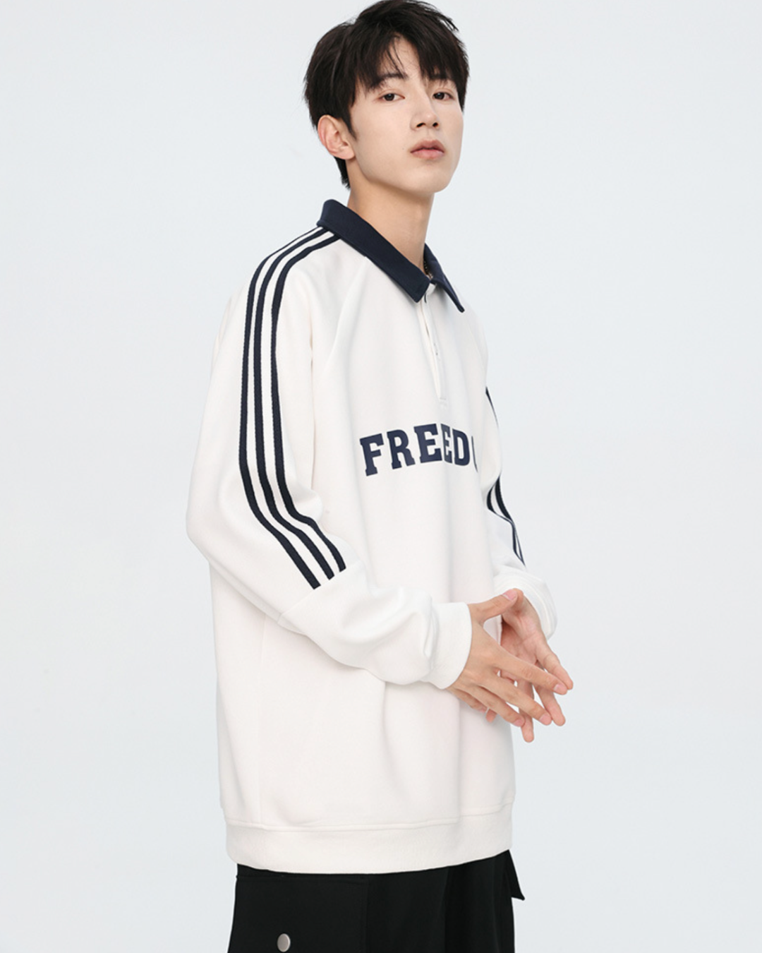 Freedom Relaxed Polo Tee in White