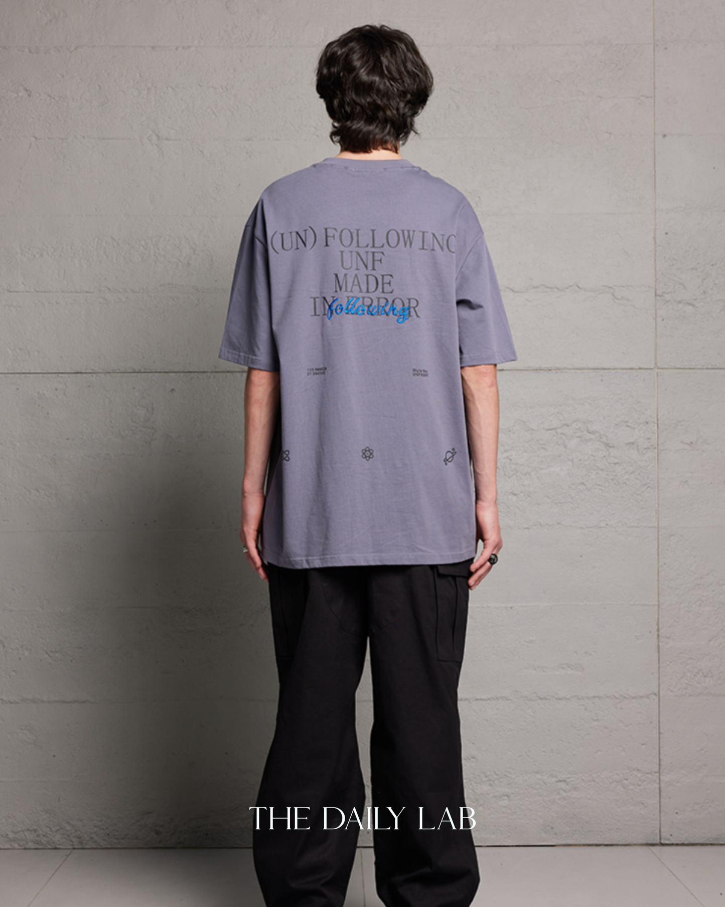 250G Patchwork Following Oversized Shirt