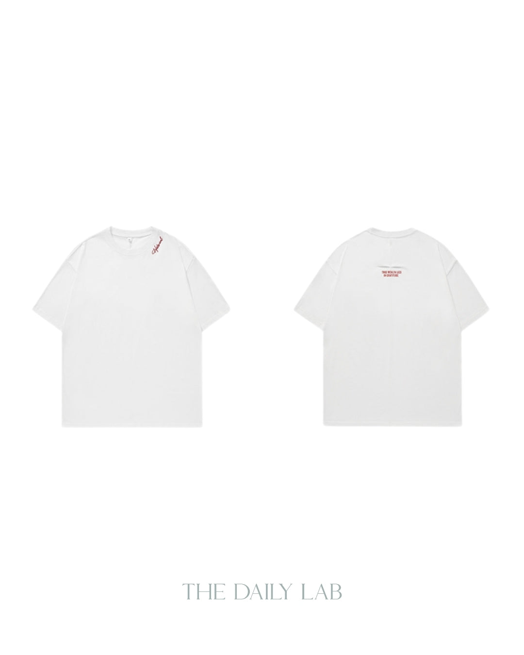 Historical Patchwork Short-Sleeve T-Shirt in White