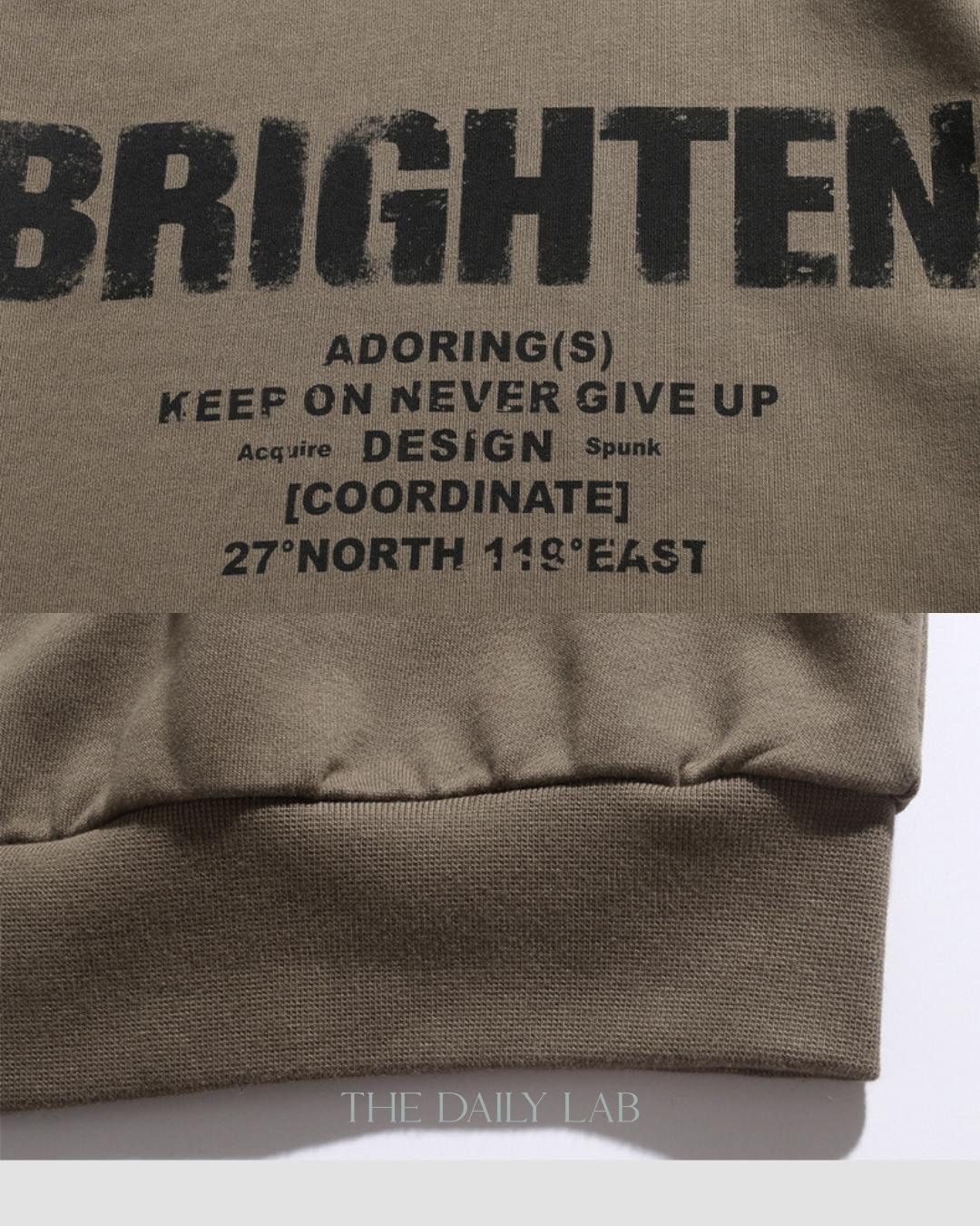Brighten Long Sleeve Sweatshirt in Beige
