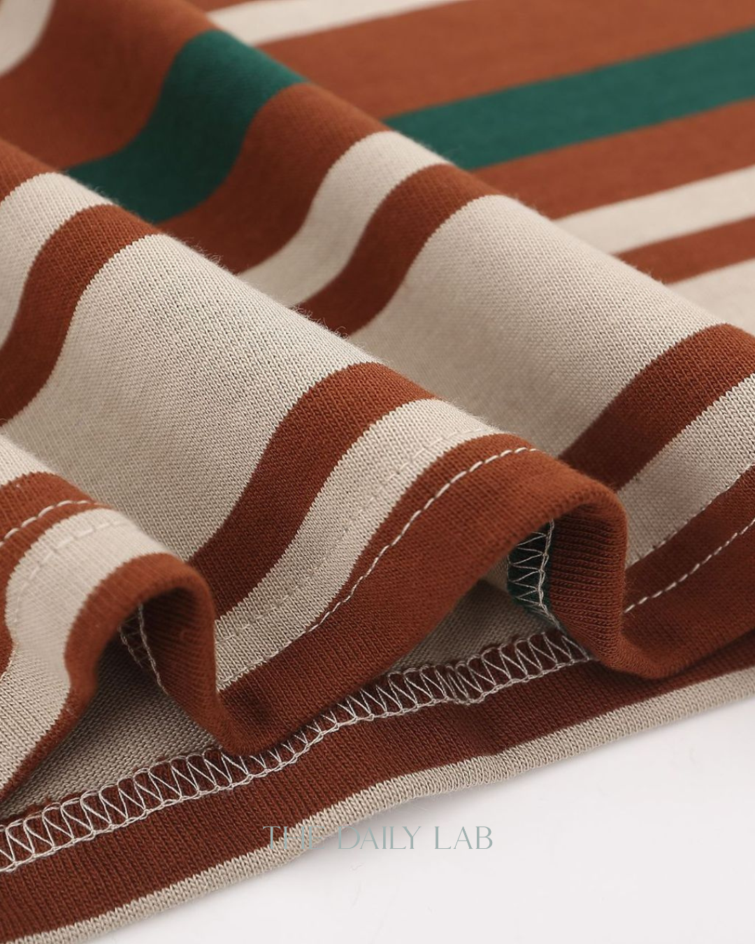 Vintage Maillard Striped Polo Shirt