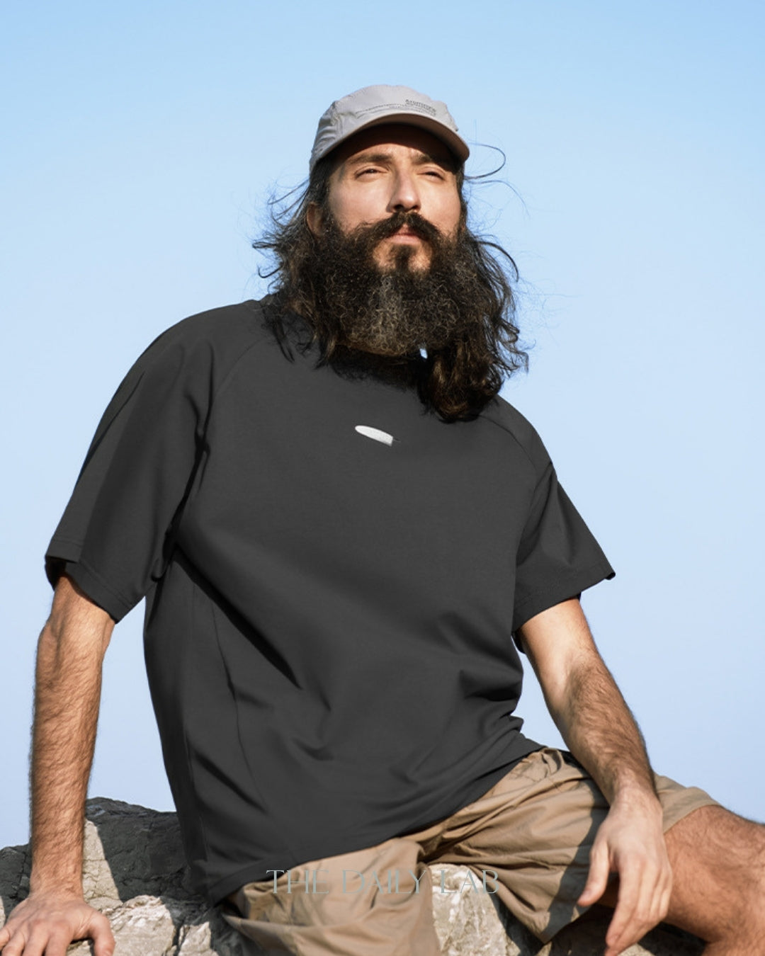 WAKE Polyester Tee in Dark Grey