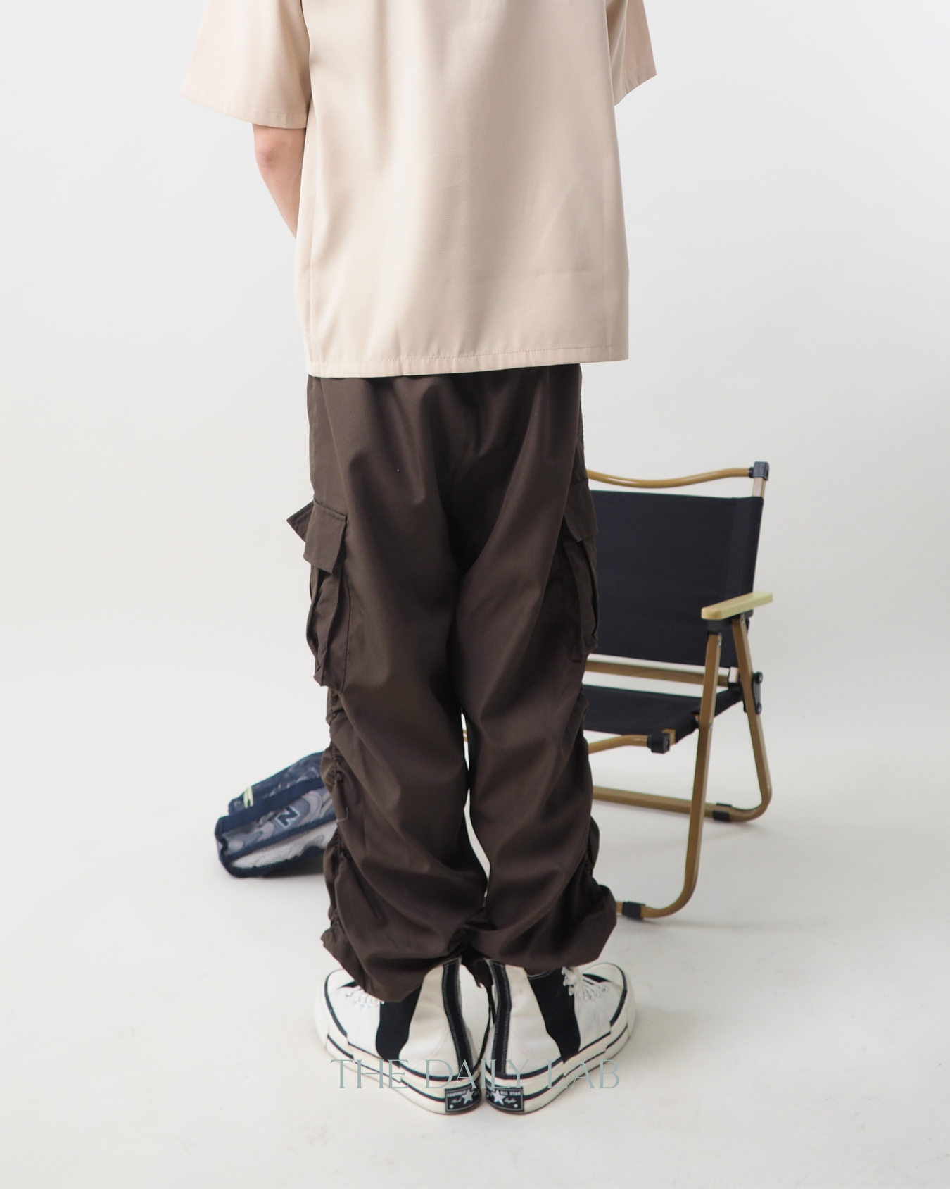 Vintage Ruffled Cargo Pants
