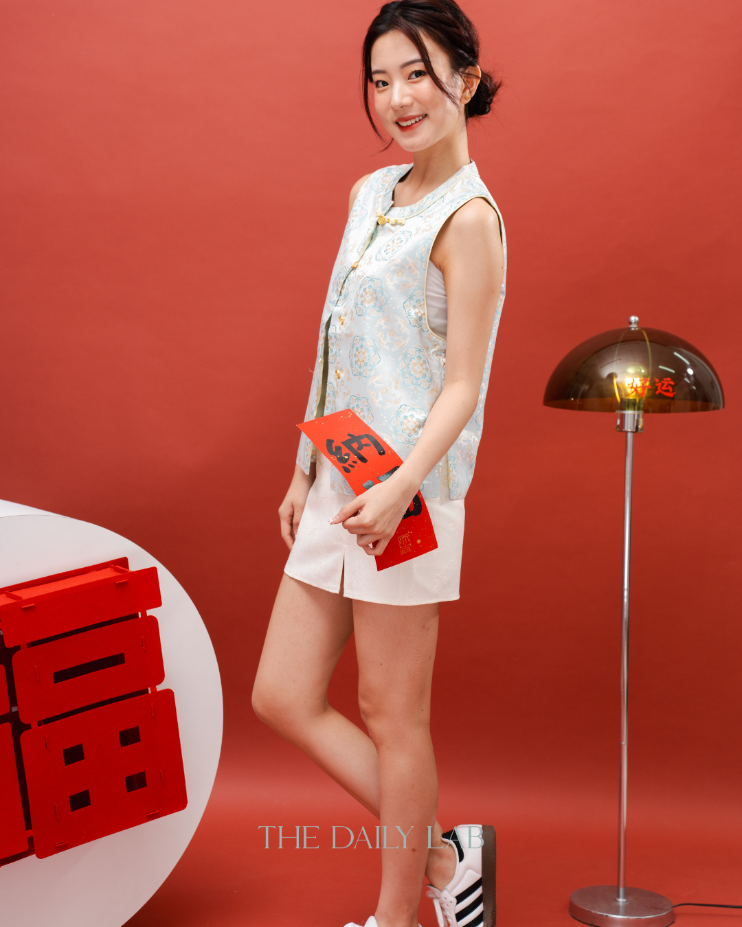 Ru Yi Qipao Vest in Baby Blue