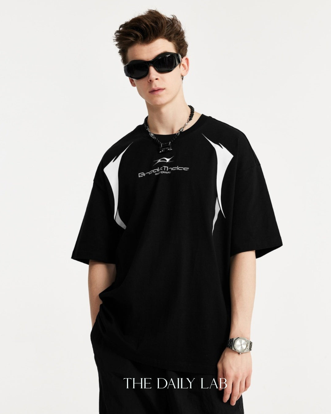 Break The Ice Loose Tee in Black