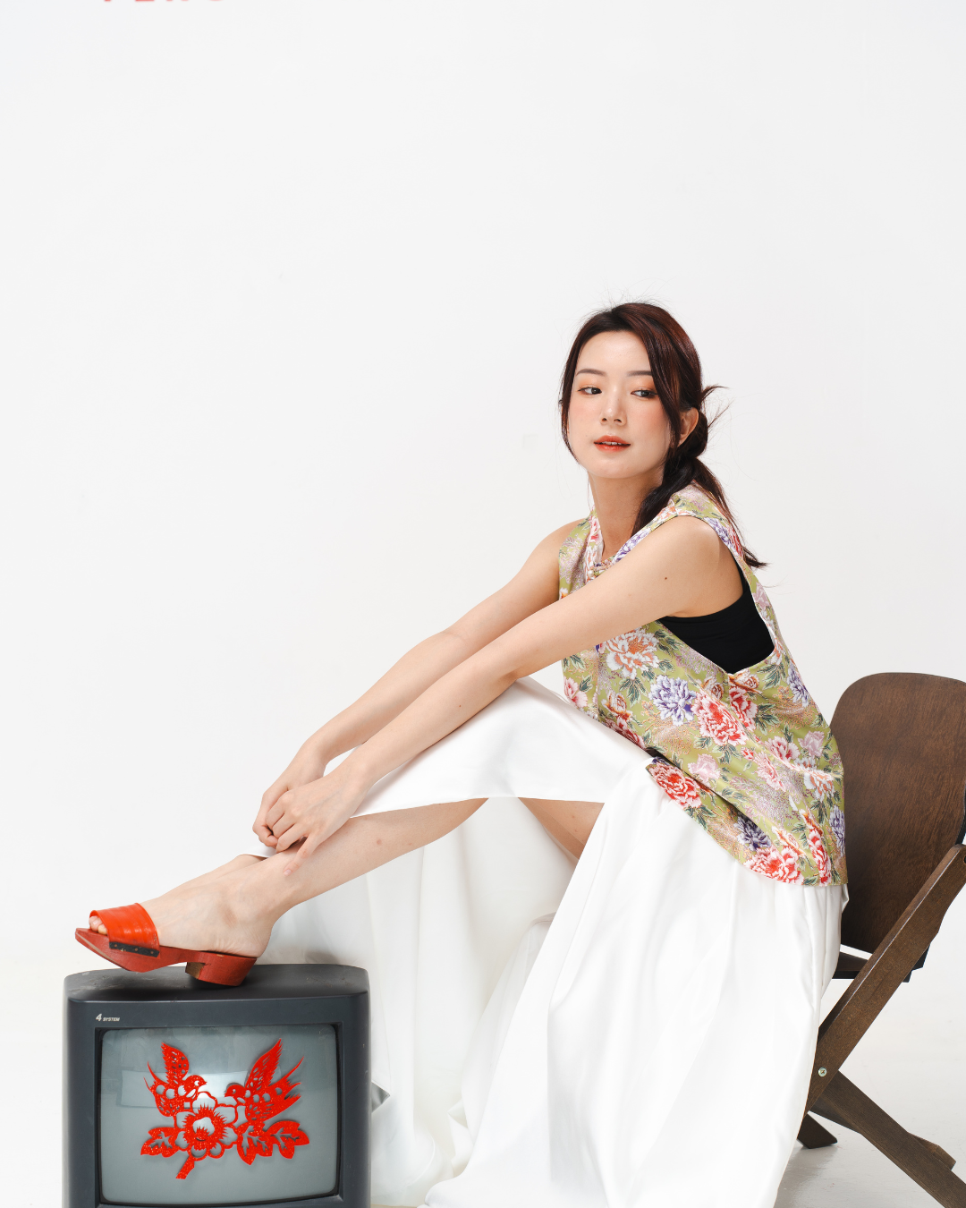 Peony Garden Brocade Top