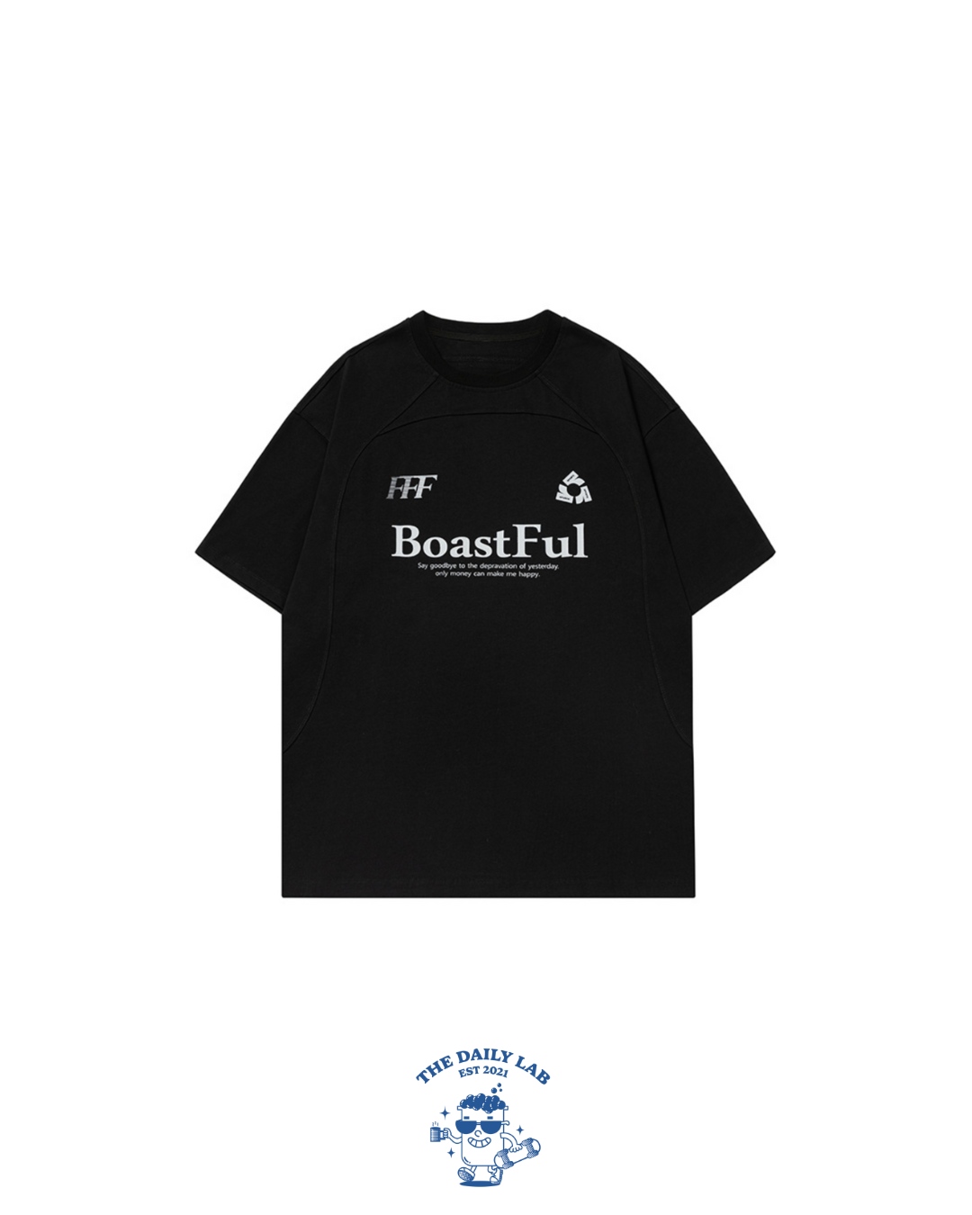 Boastful Cotton Tee in Black (In-Stock)