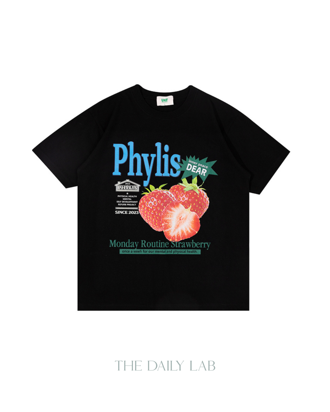 Phylis Oversized Tee in Black