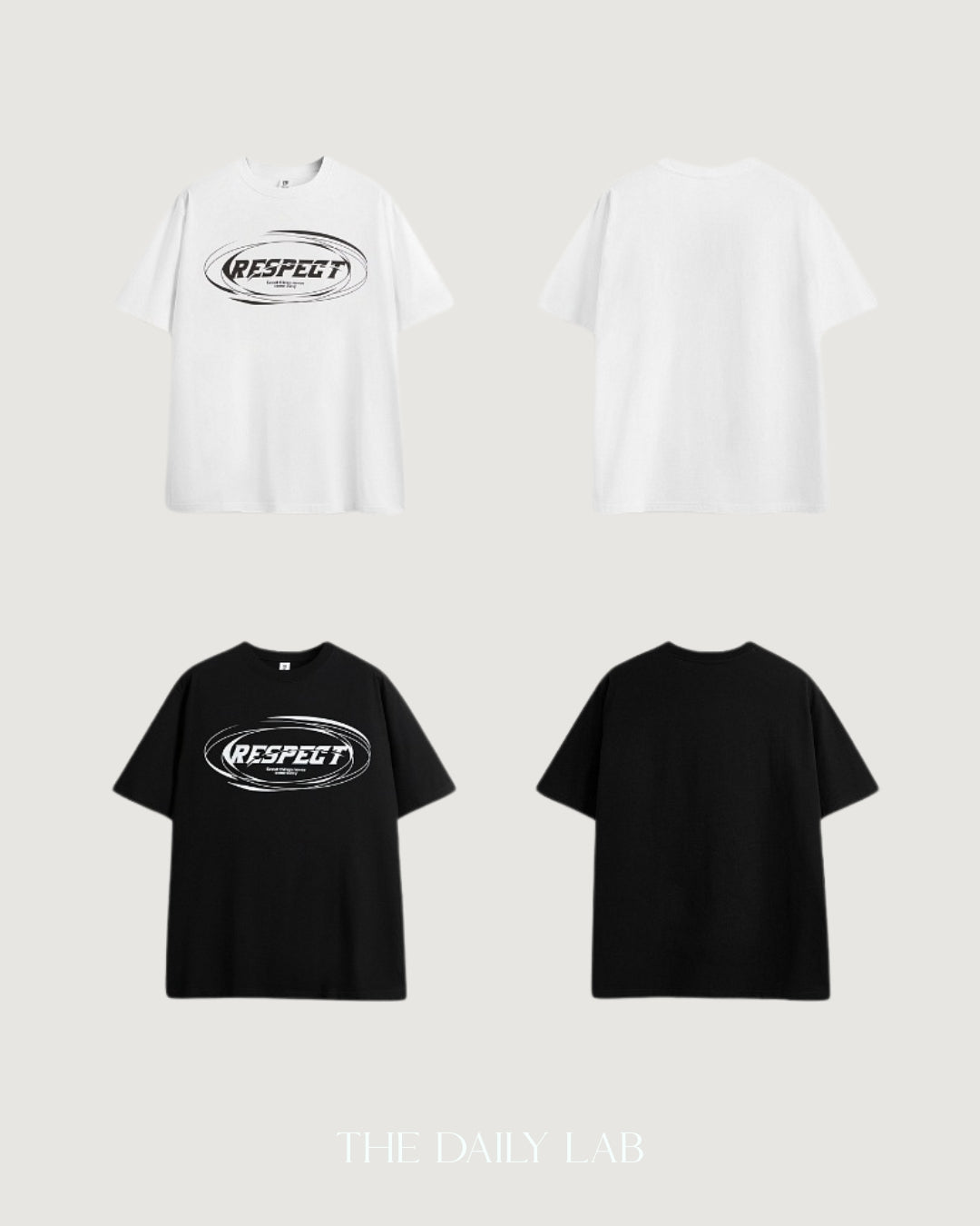 Respect Loose Tee in Black