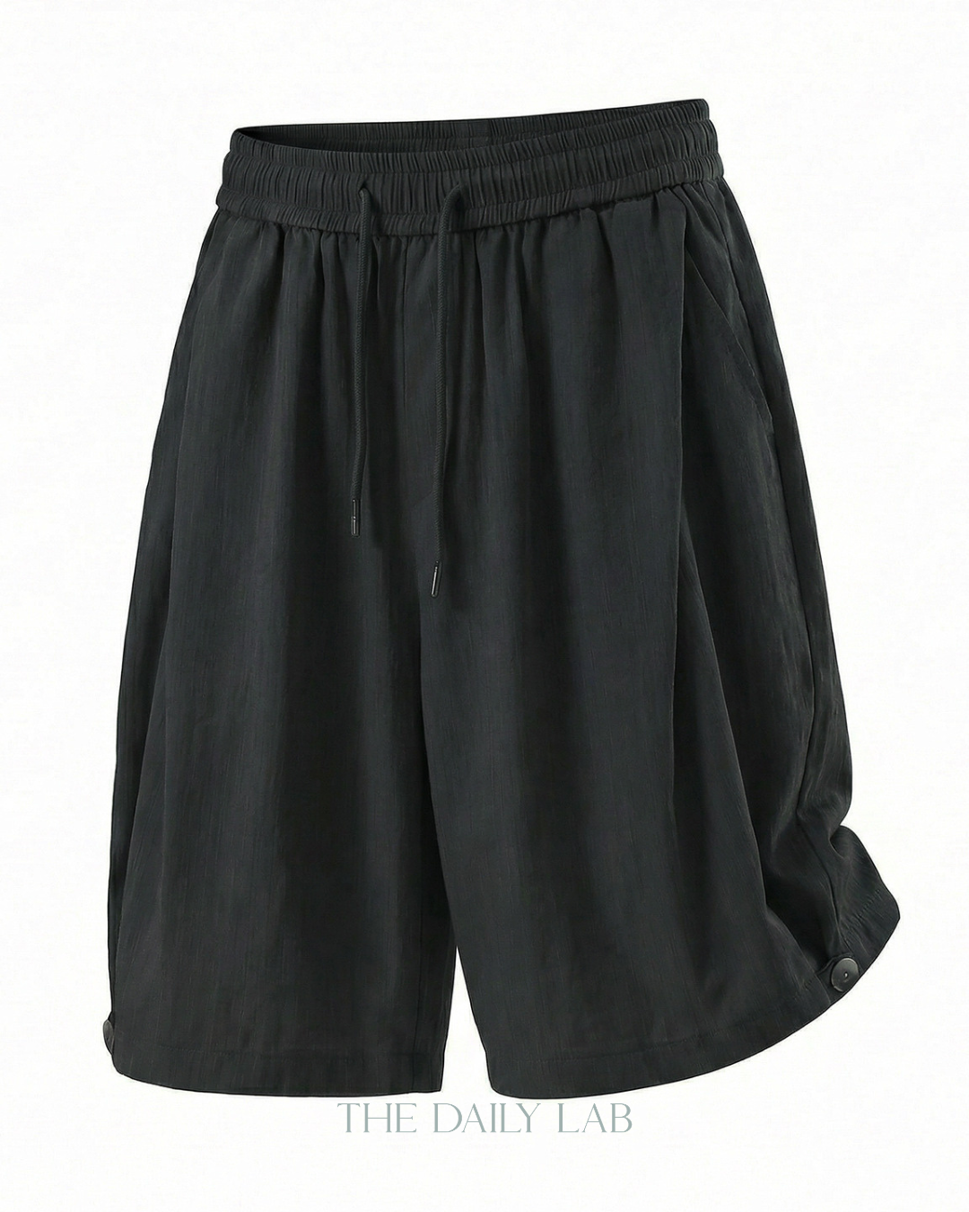 Studio Pleat Shorts in Black