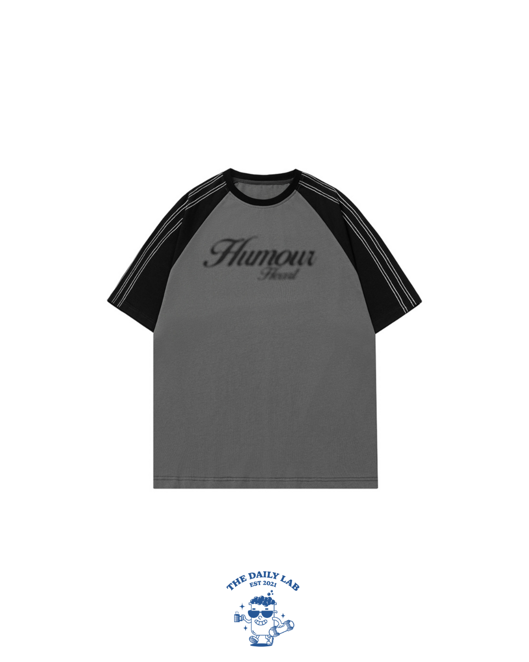 Humour Cotton Tee in Dark Grey (In-Stock)
