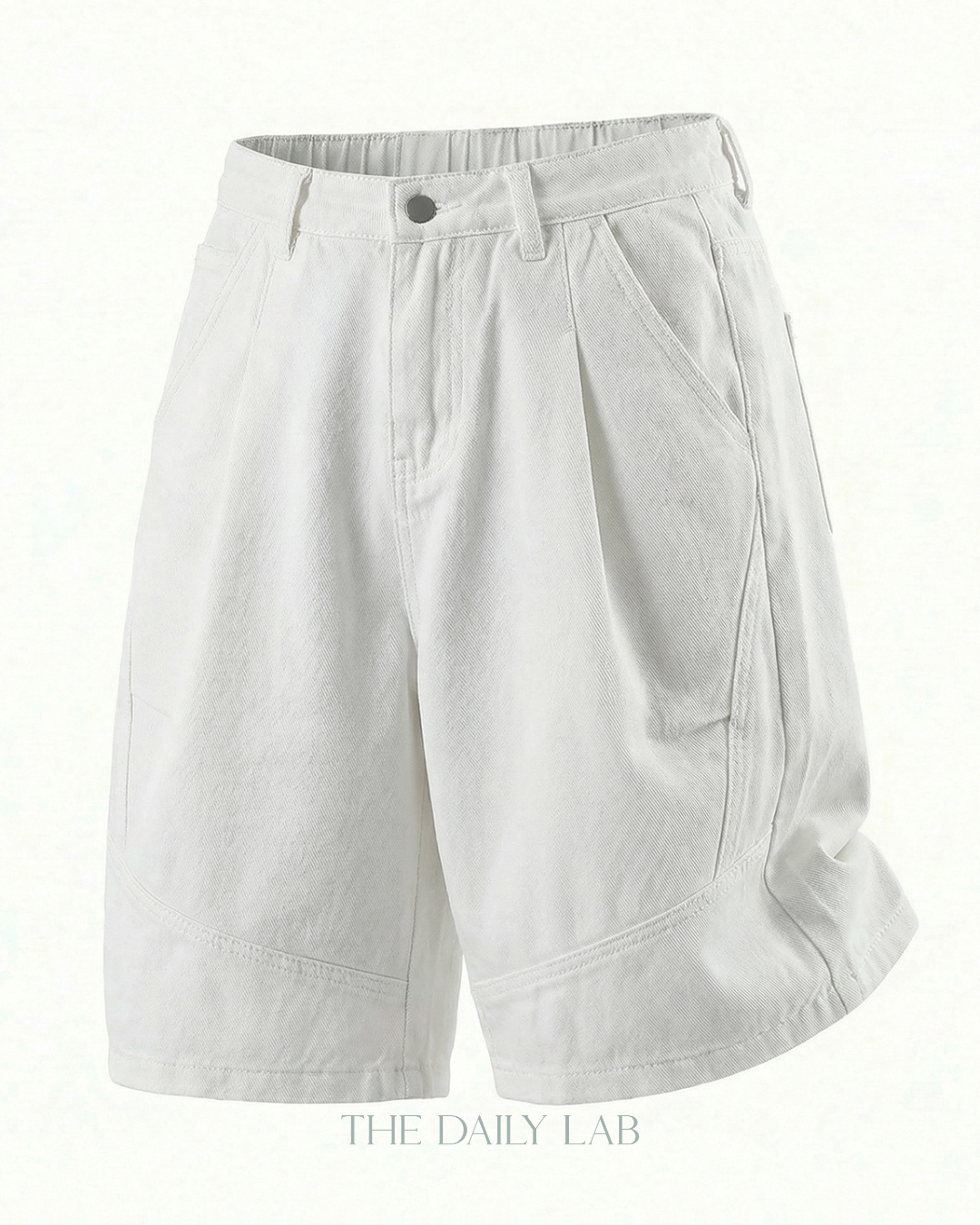 Coastal Fade Denim Shorts in White