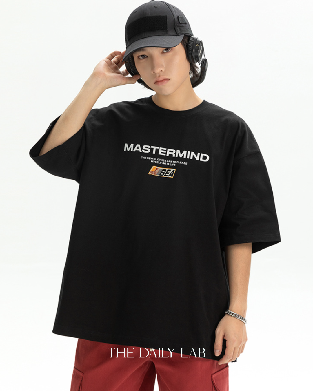 Mastermind Loose Tee in Black