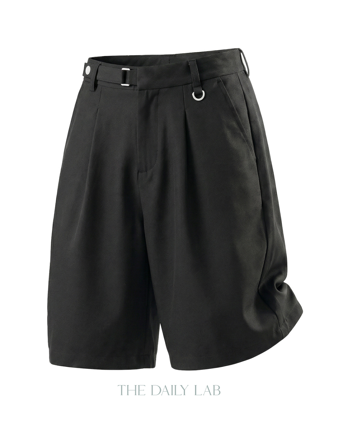 Drape Tailor Shorts in Black