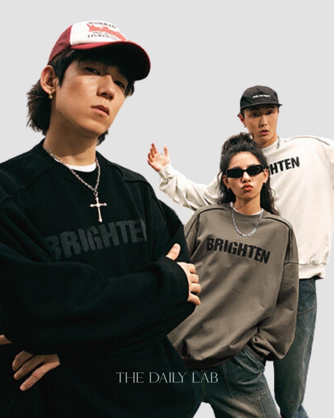 Brighten Long Sleeve Sweatshirt in Black