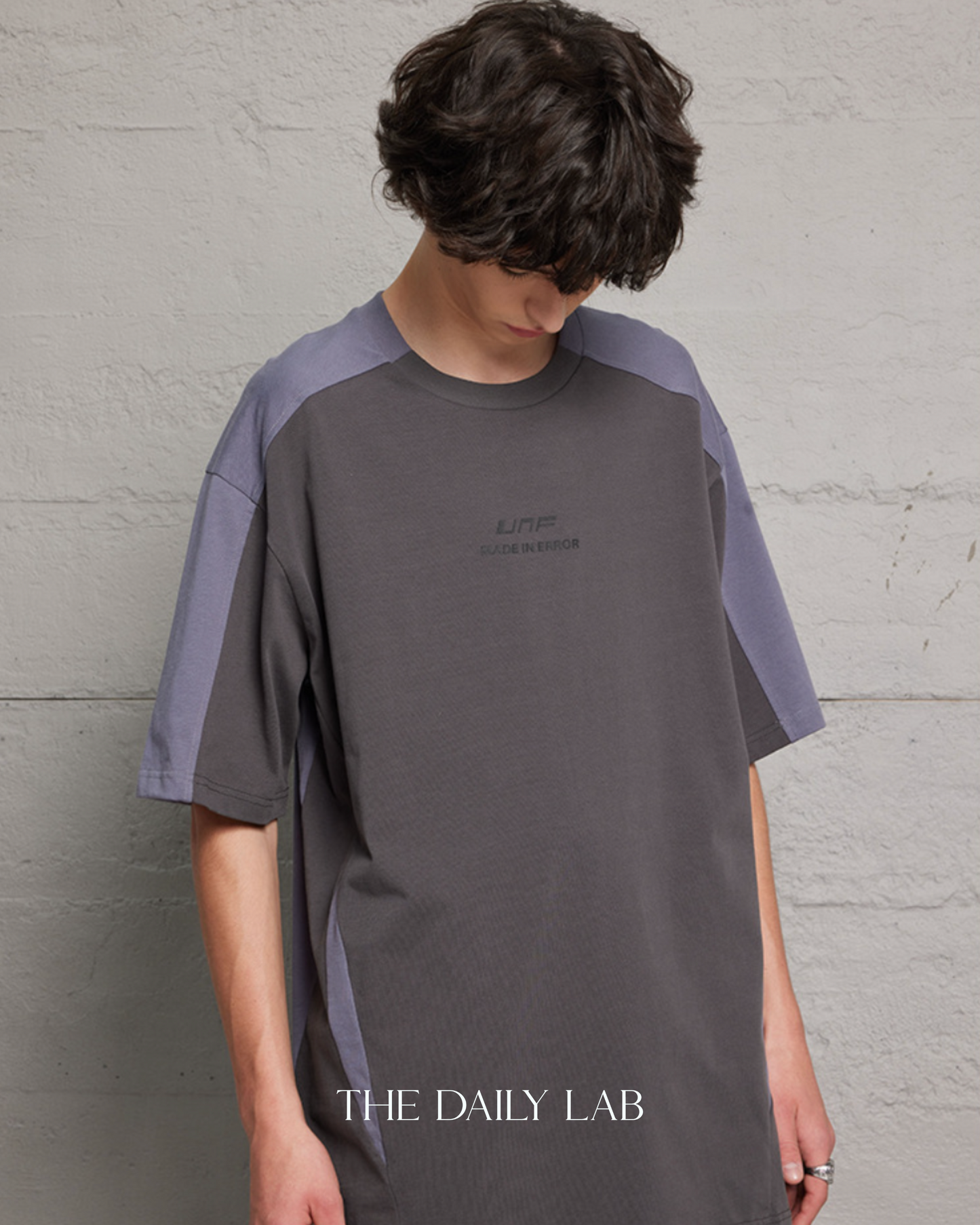250G Patchwork Following Oversized Shirt
