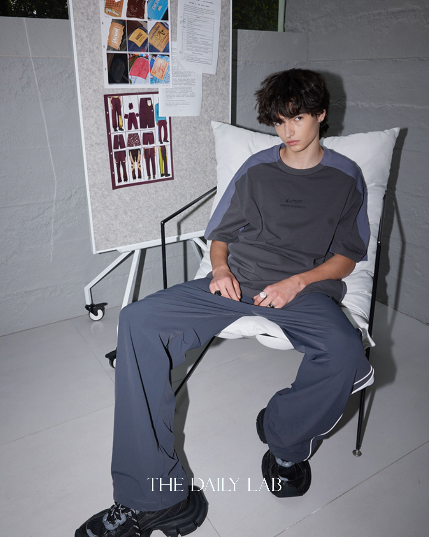 250G Patchwork Following Oversized Shirt