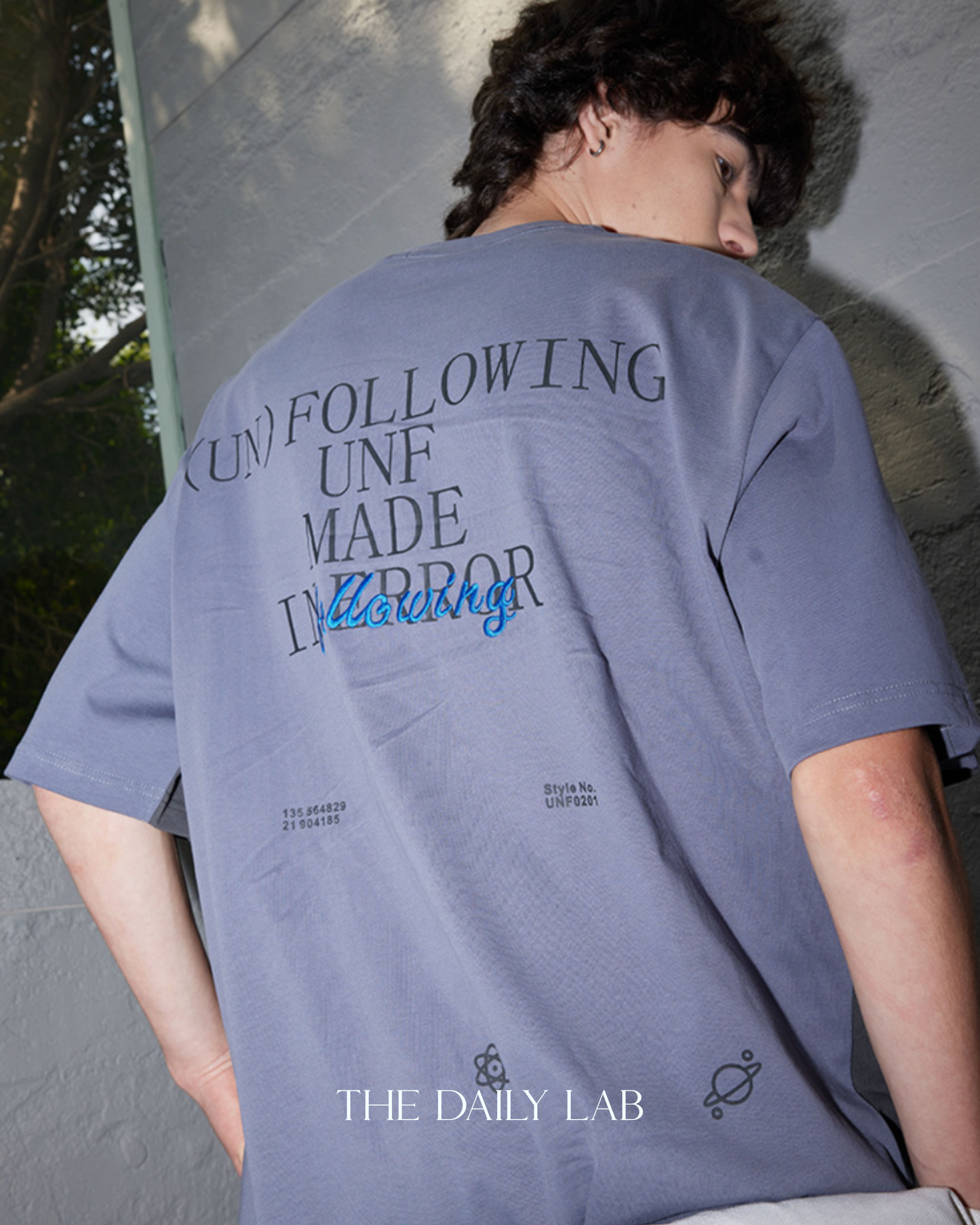 250G Patchwork Following Oversized Shirt