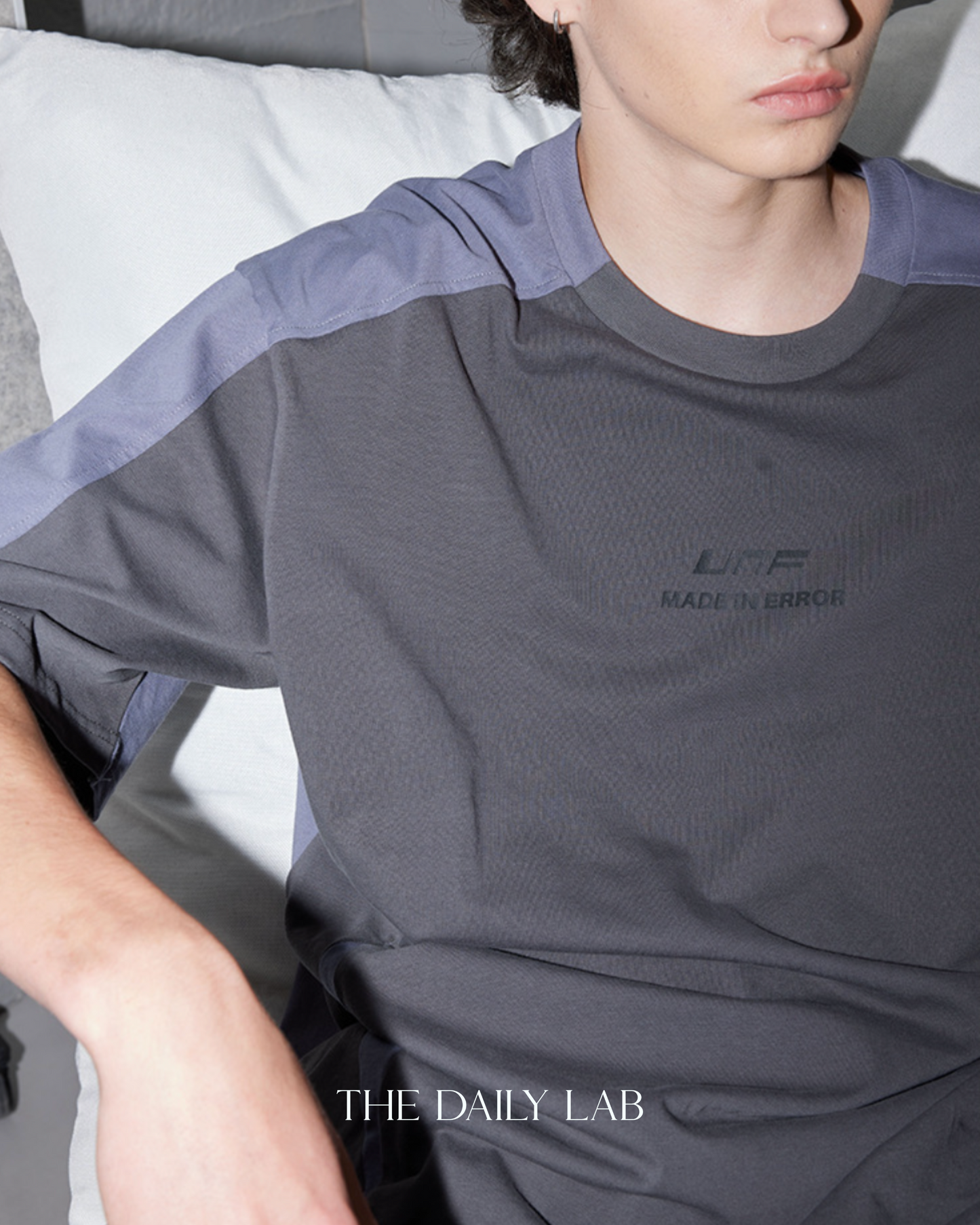 250G Patchwork Following Oversized Shirt