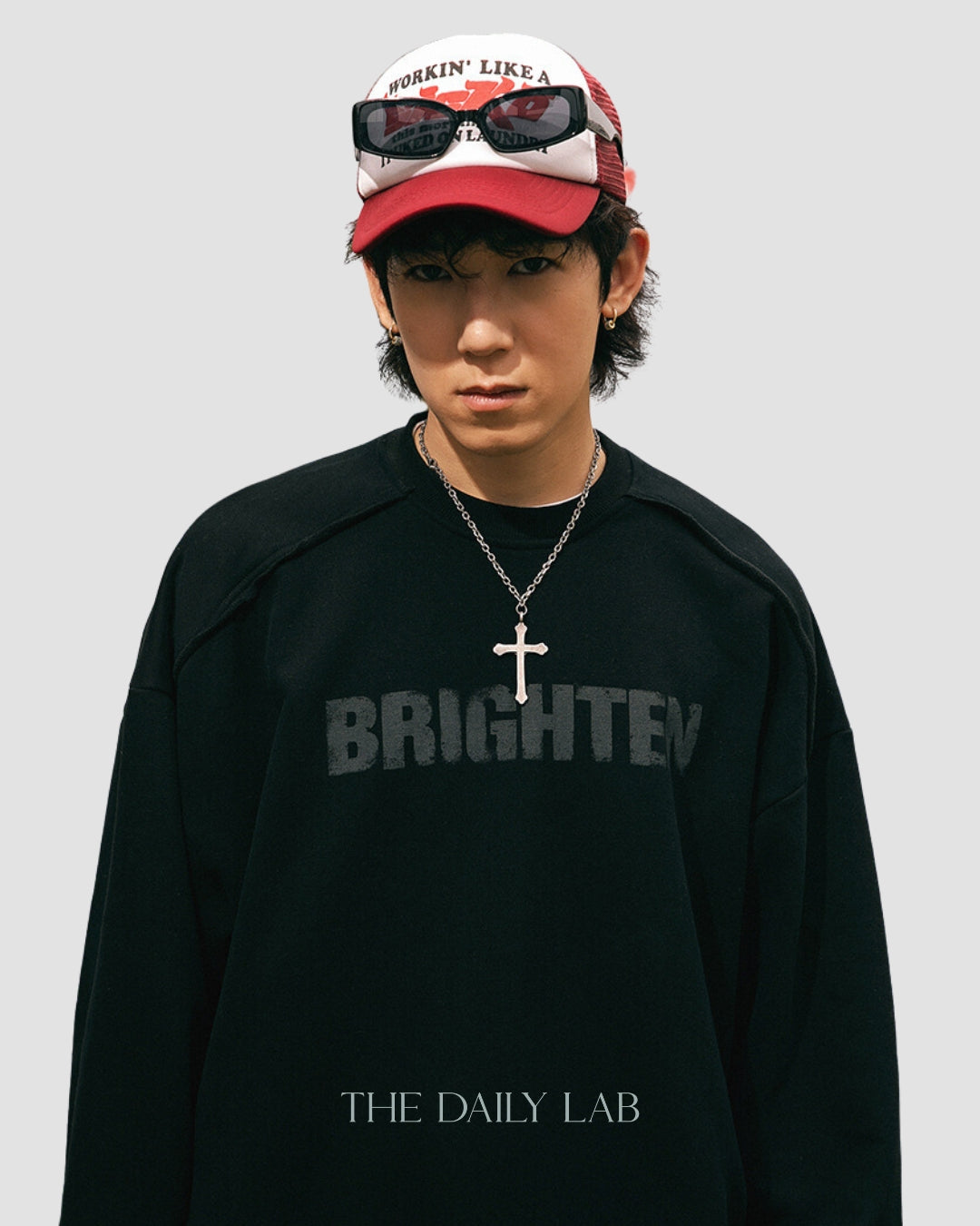 Brighten Long Sleeve Sweatshirt in Black