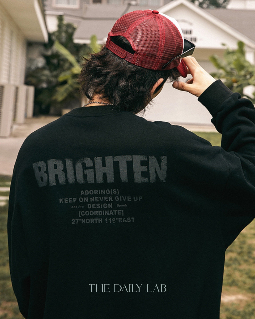 Brighten Long Sleeve Sweatshirt in Black