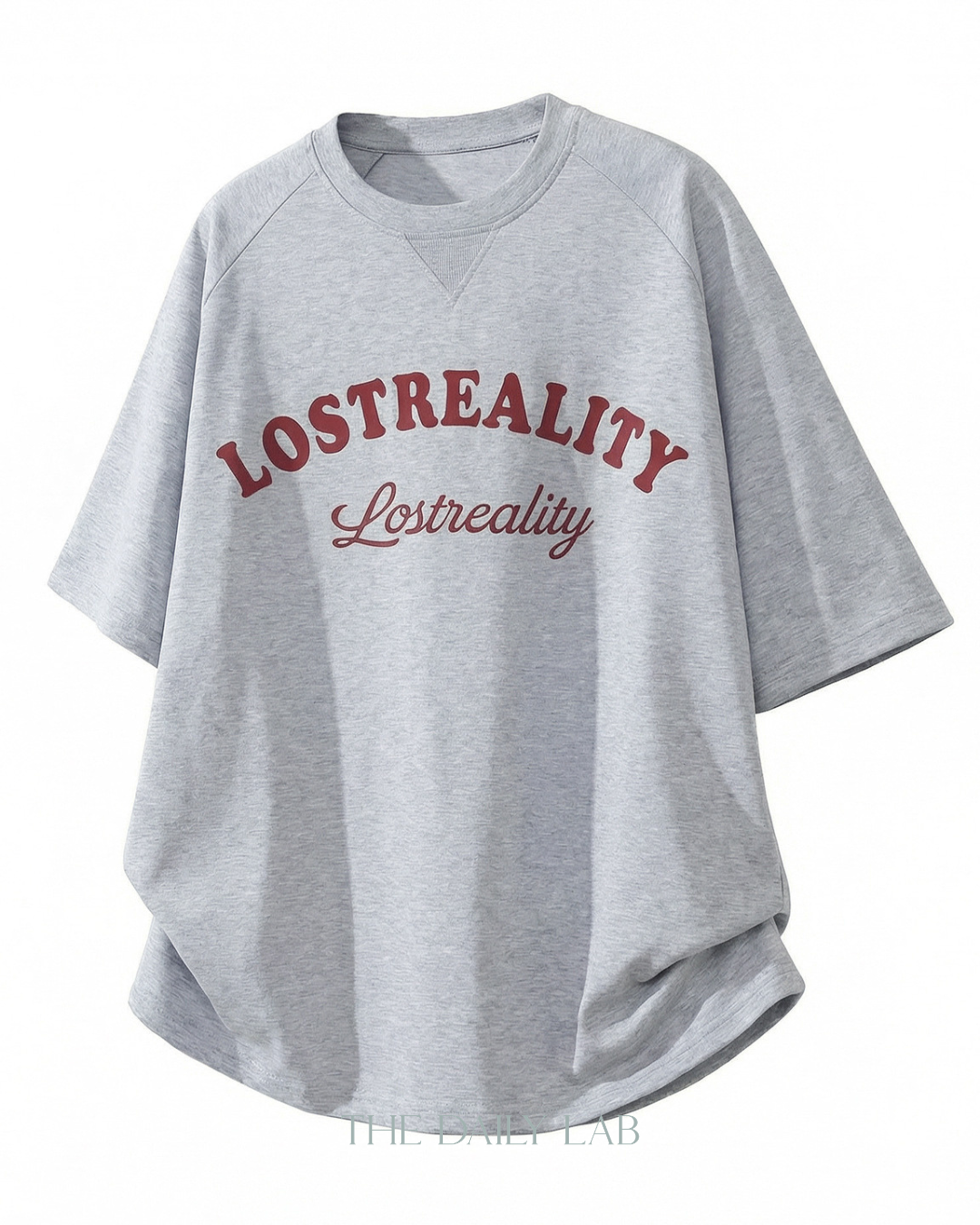 Lost Reality Vintage Graphic Tee in Dark Grey