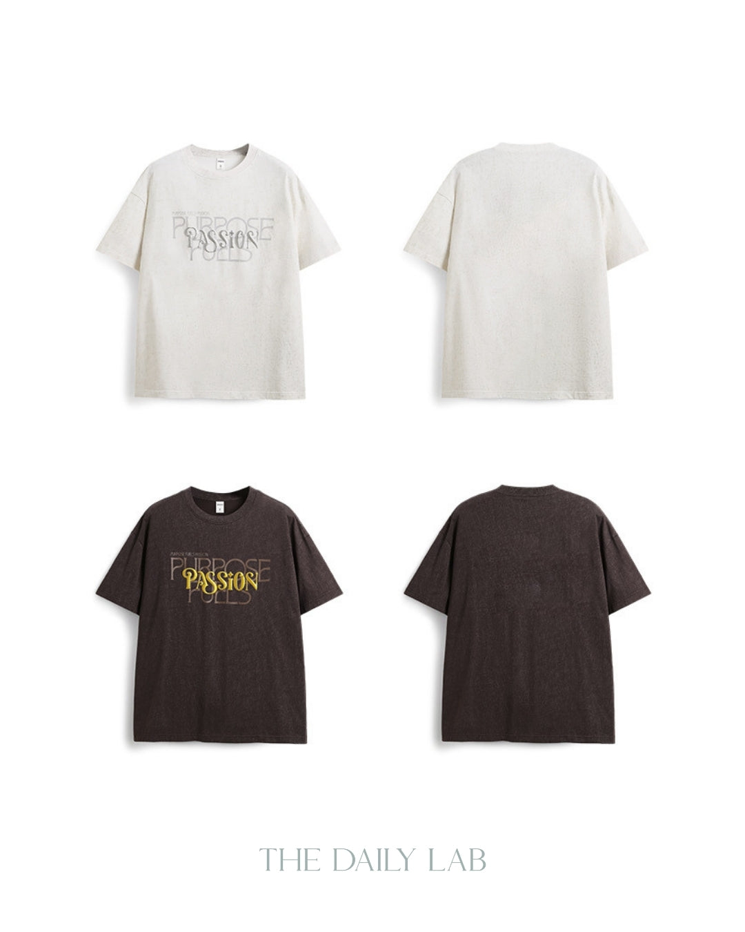 Passion Oversized Tee in Brown