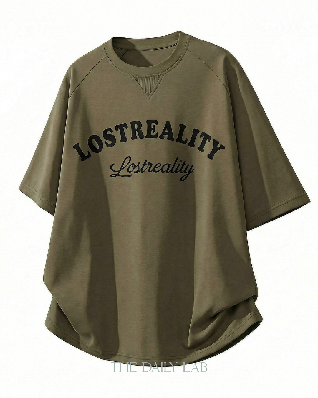 Lost Reality Vintage Graphic Tee in Green