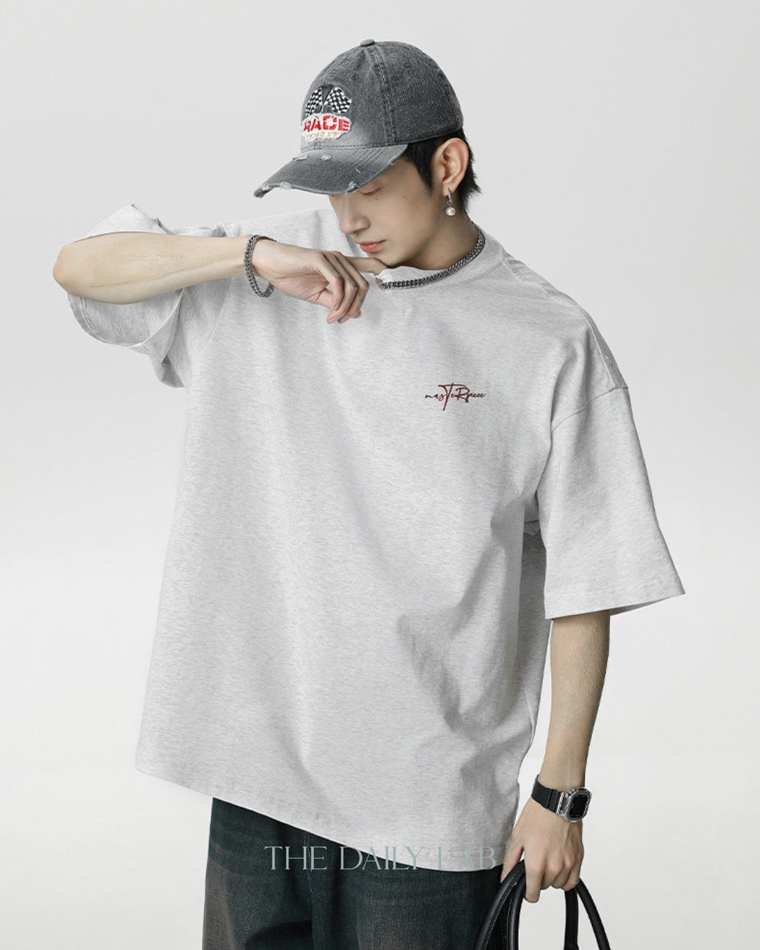 Masterpiece Vintage Cotton Tee in Grey