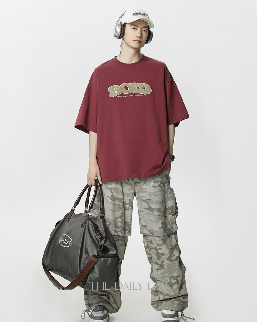 BOLD Stitch Vintage Tee in Red