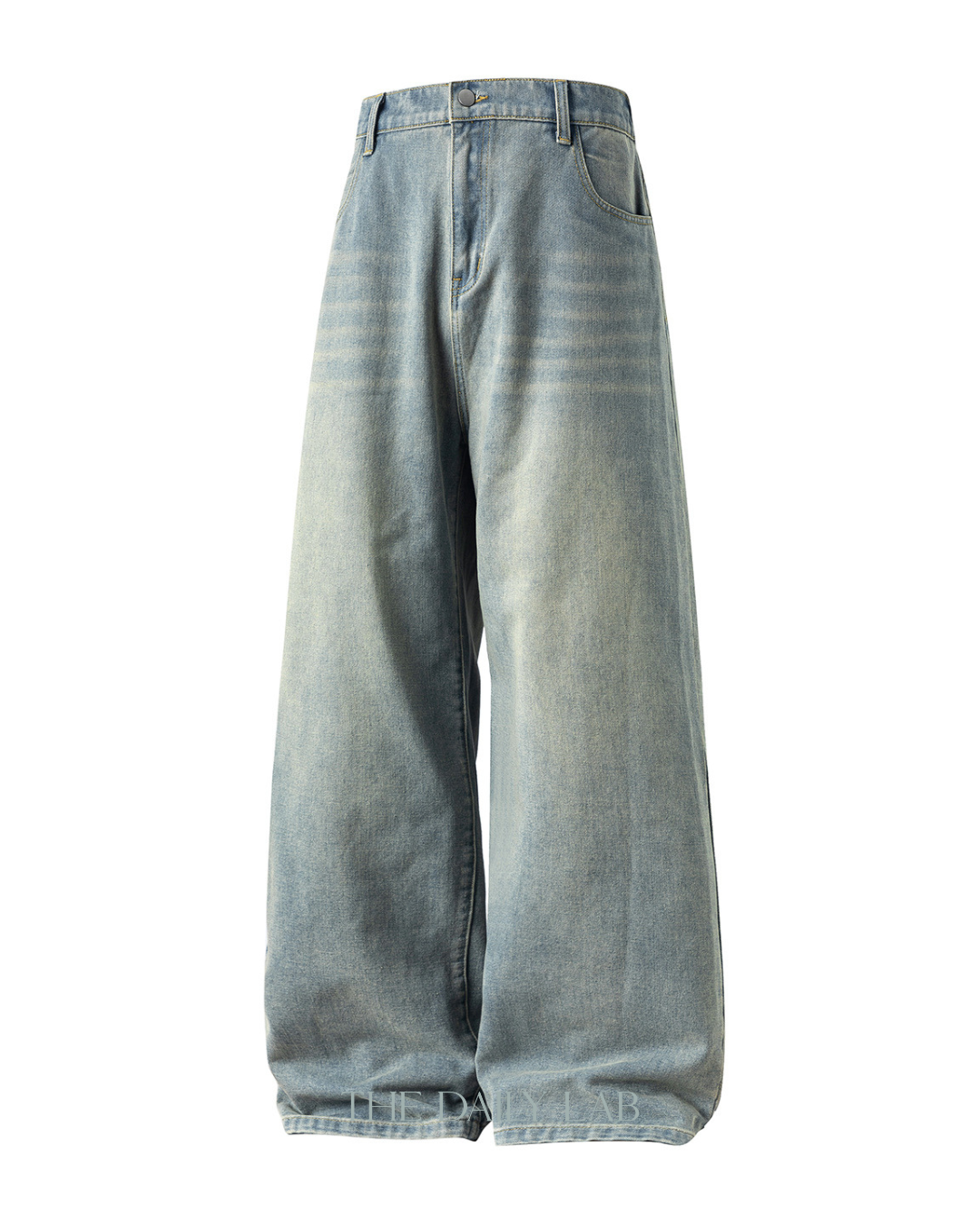 American Vintage Oversized Jeans In LIght Blue
