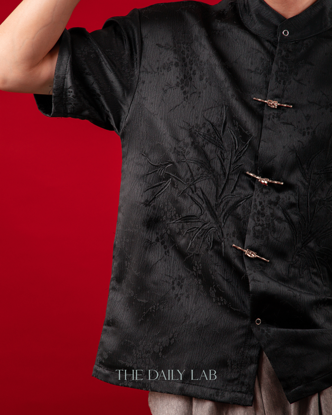 Bamboo Serenity Tang Shirt in Black