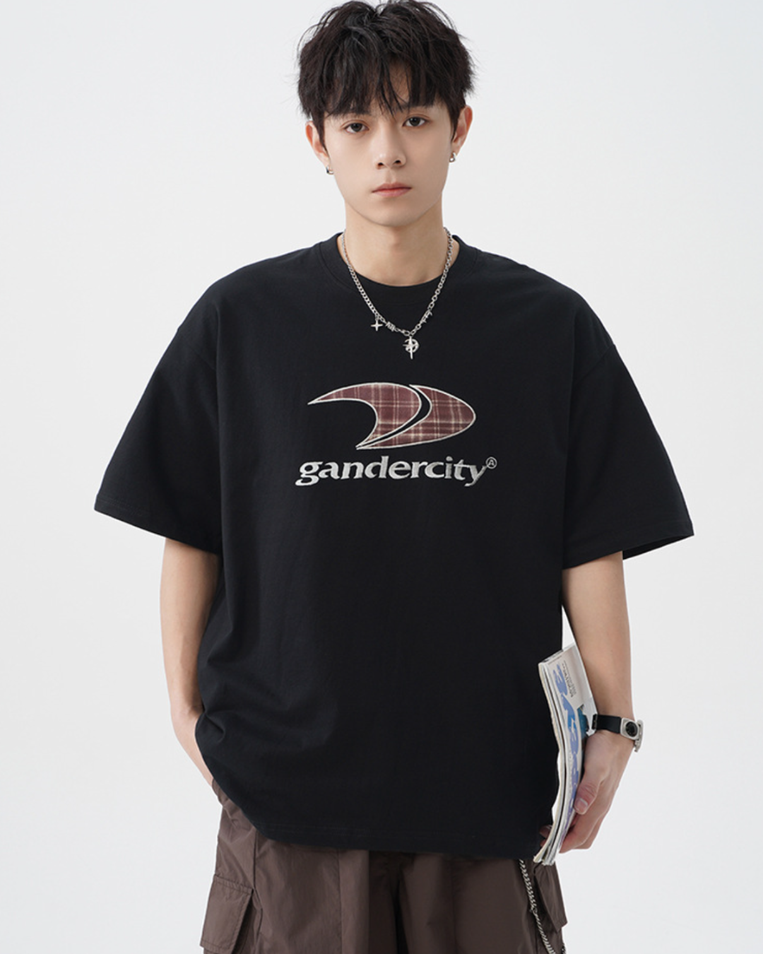 Gander Cotton Tee in Black