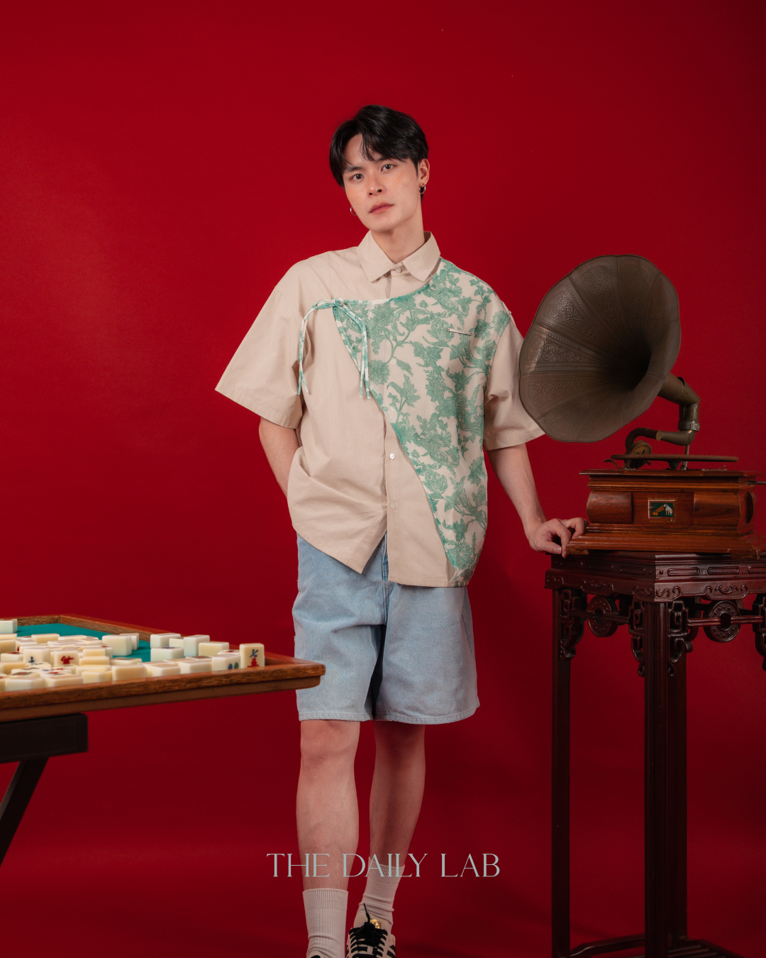 Vintage Tassel Patchwork Shirt