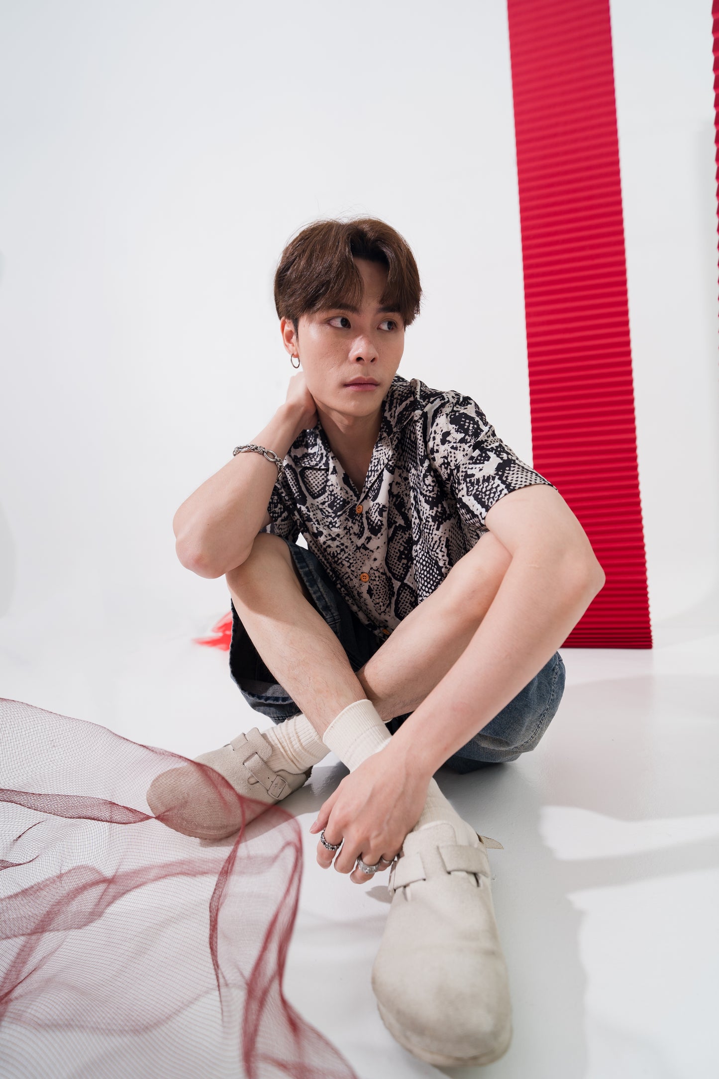 Vintage Snakeskin Oversized Shirt