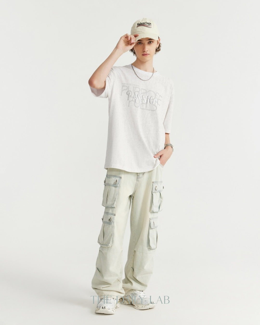 Passion Oversized Tee in Beige