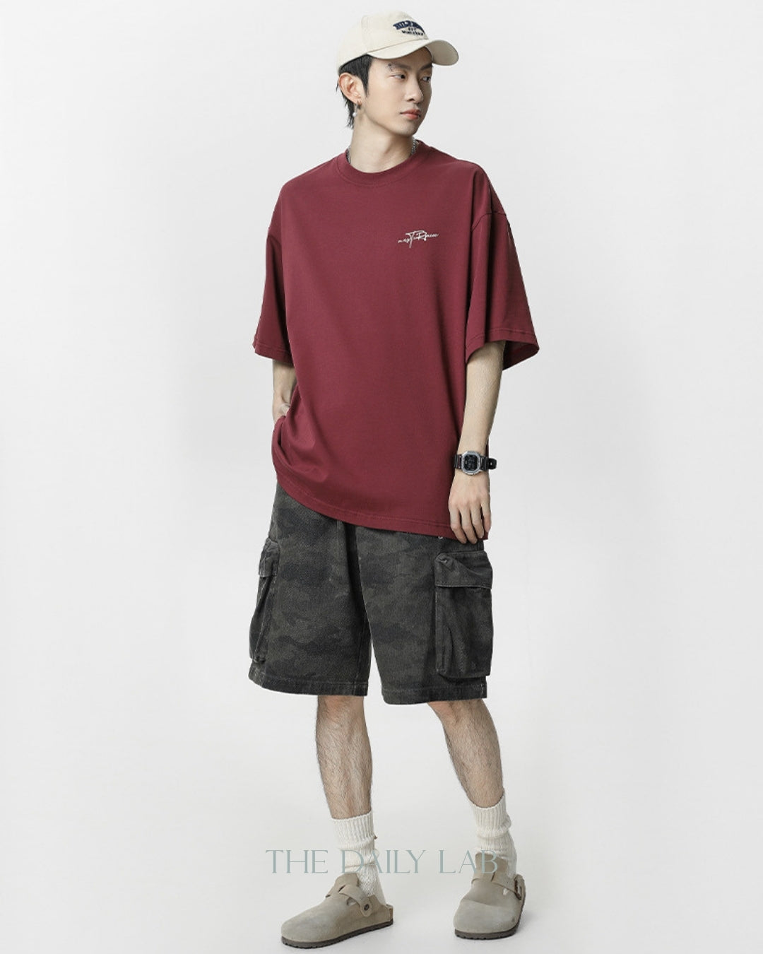 Masterpiece Vintage Cotton Tee in Red