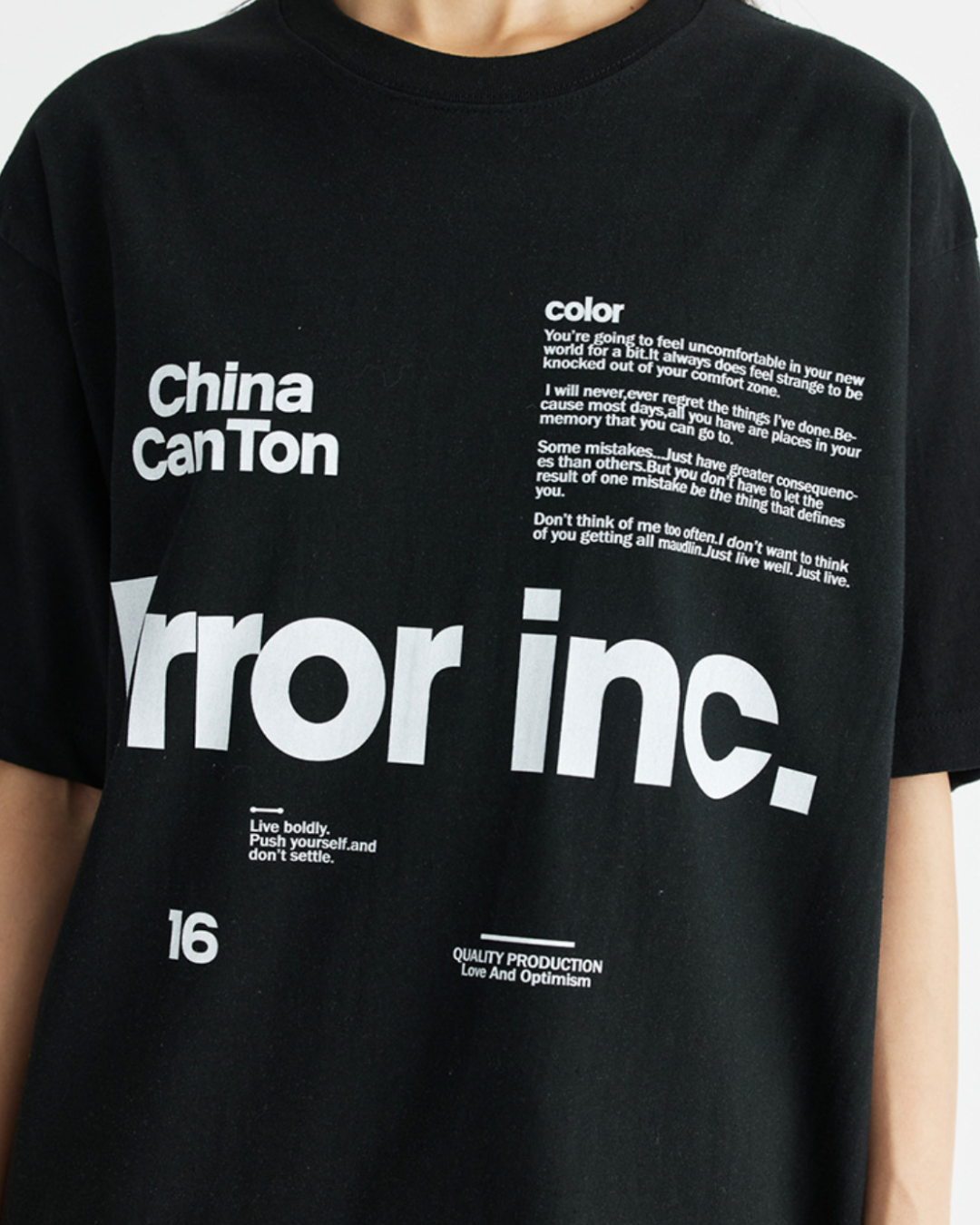 Error Inc Oversized Tee in Black