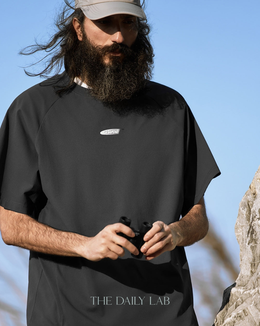 WAKE Polyester Tee in Dark Grey