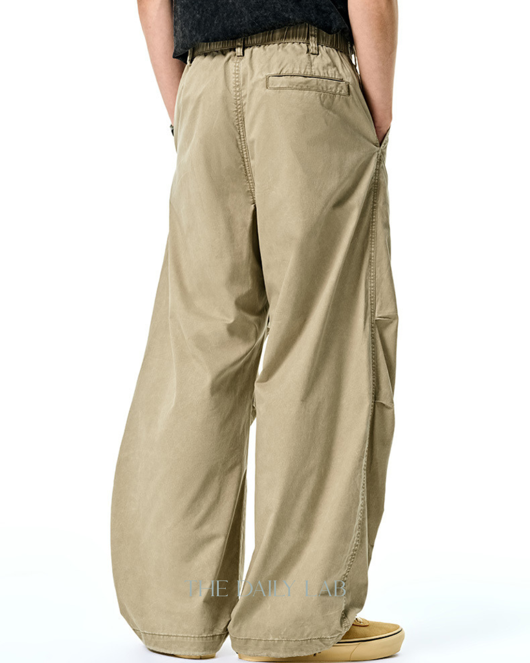 Heritage Drape Cargo Pants in Khaki