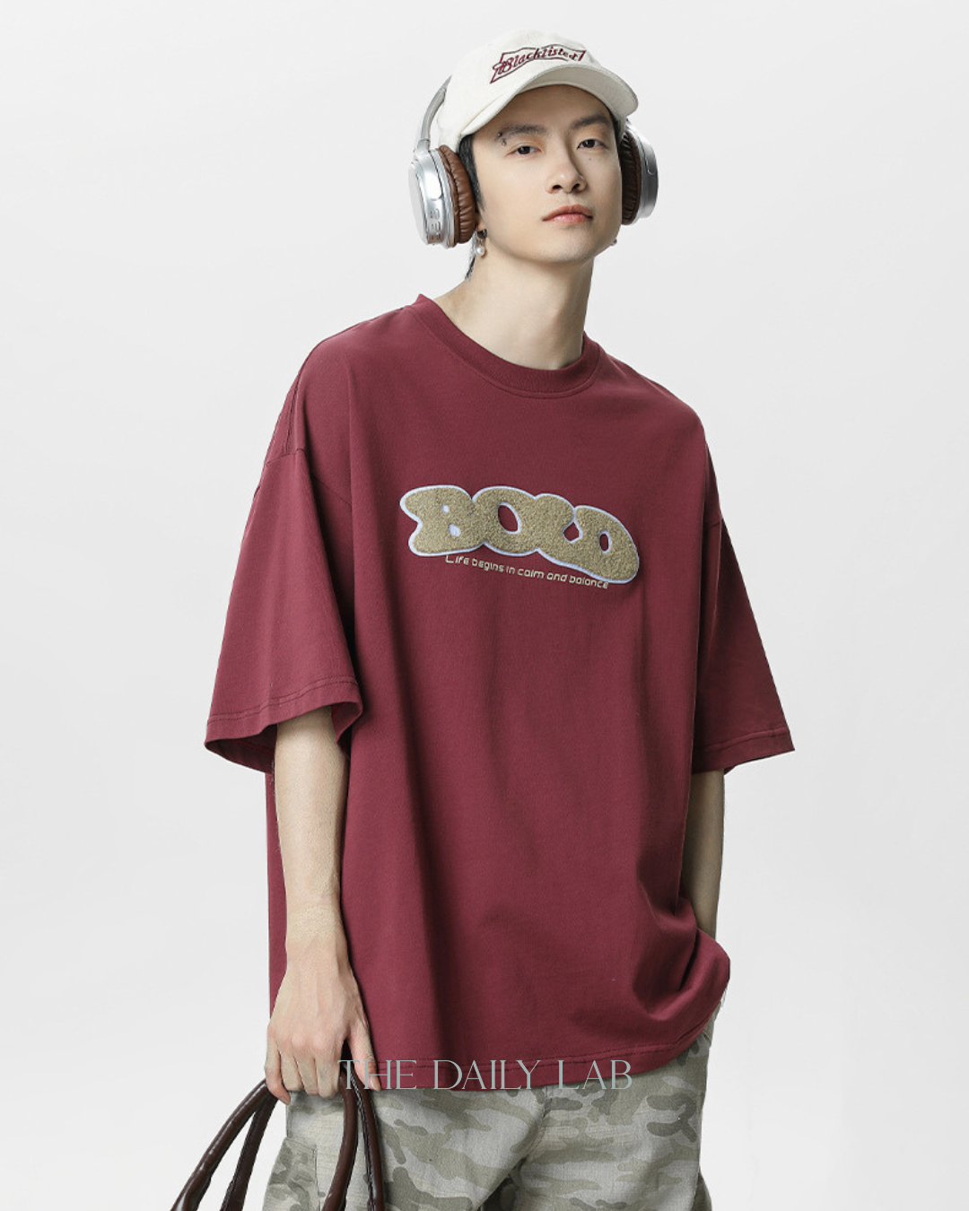 BOLD Stitch Vintage Tee in Red