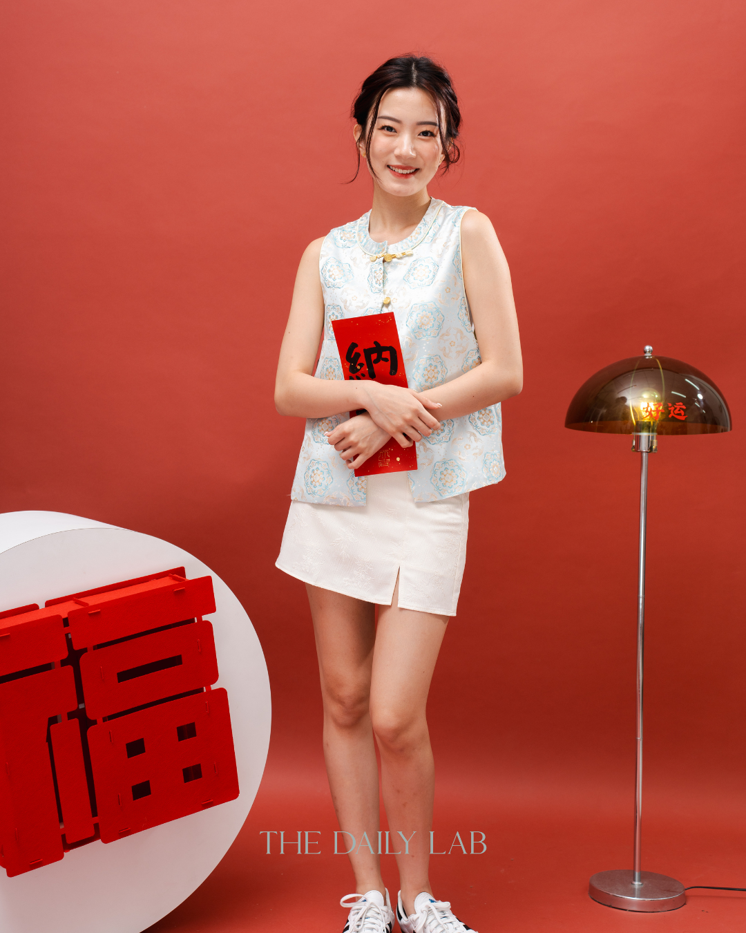 Ru Yi Qipao Vest in Baby Blue