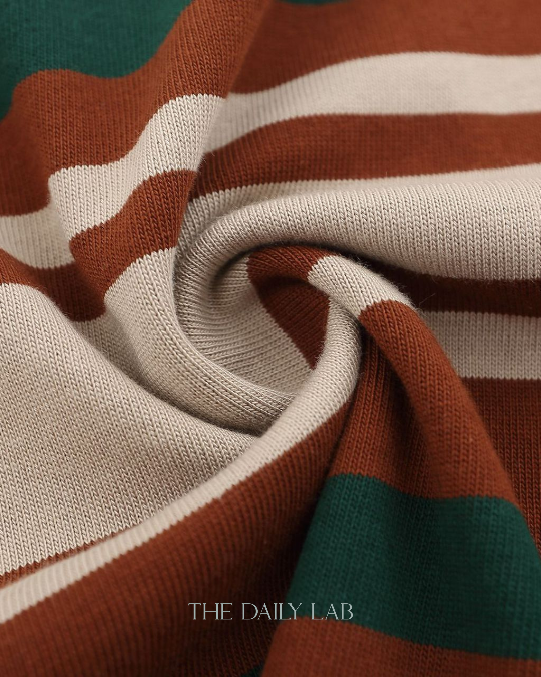 Vintage Maillard Striped Polo Shirt