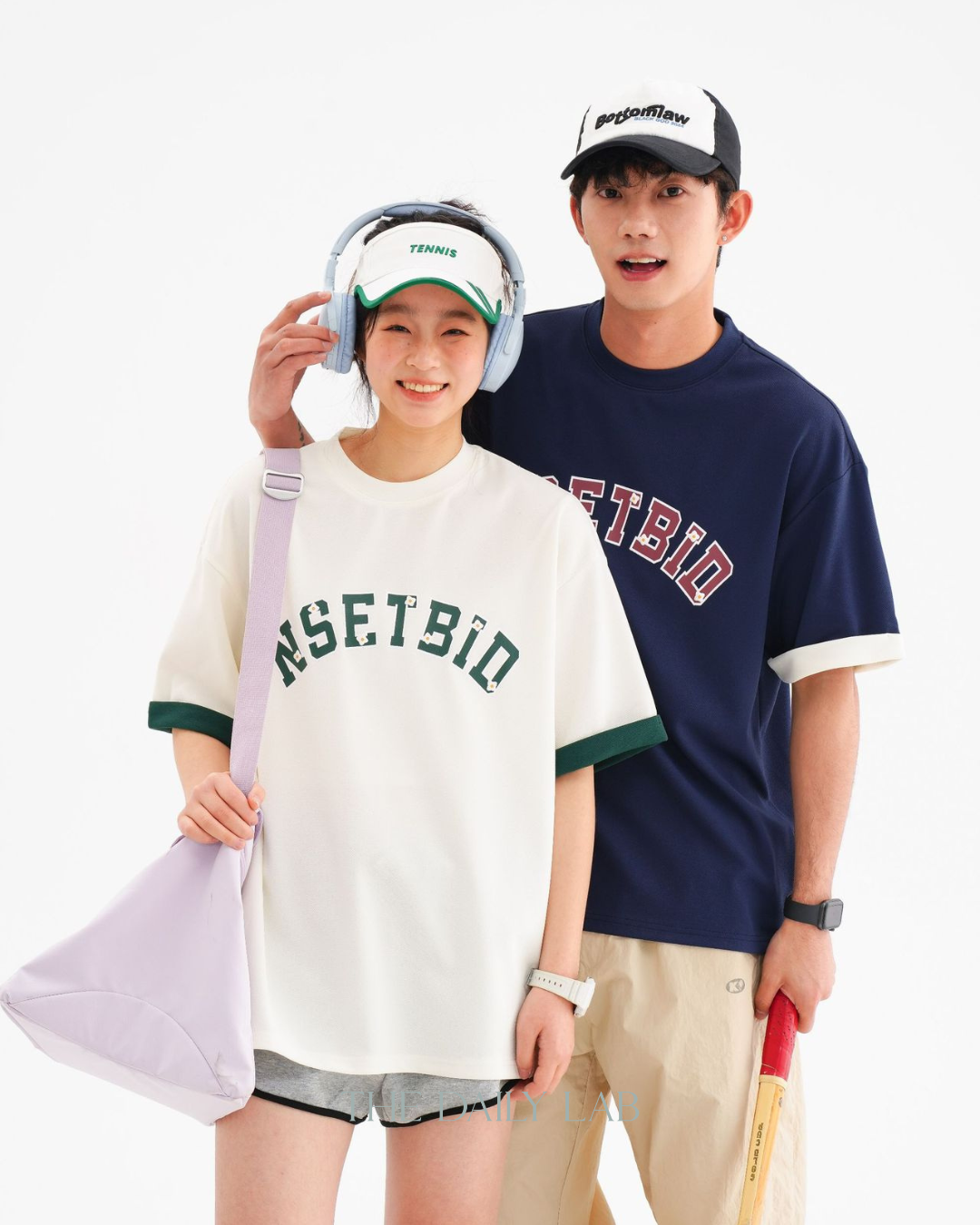 Vintage Japanese Style Short Sleeve Tee In Navy Blue