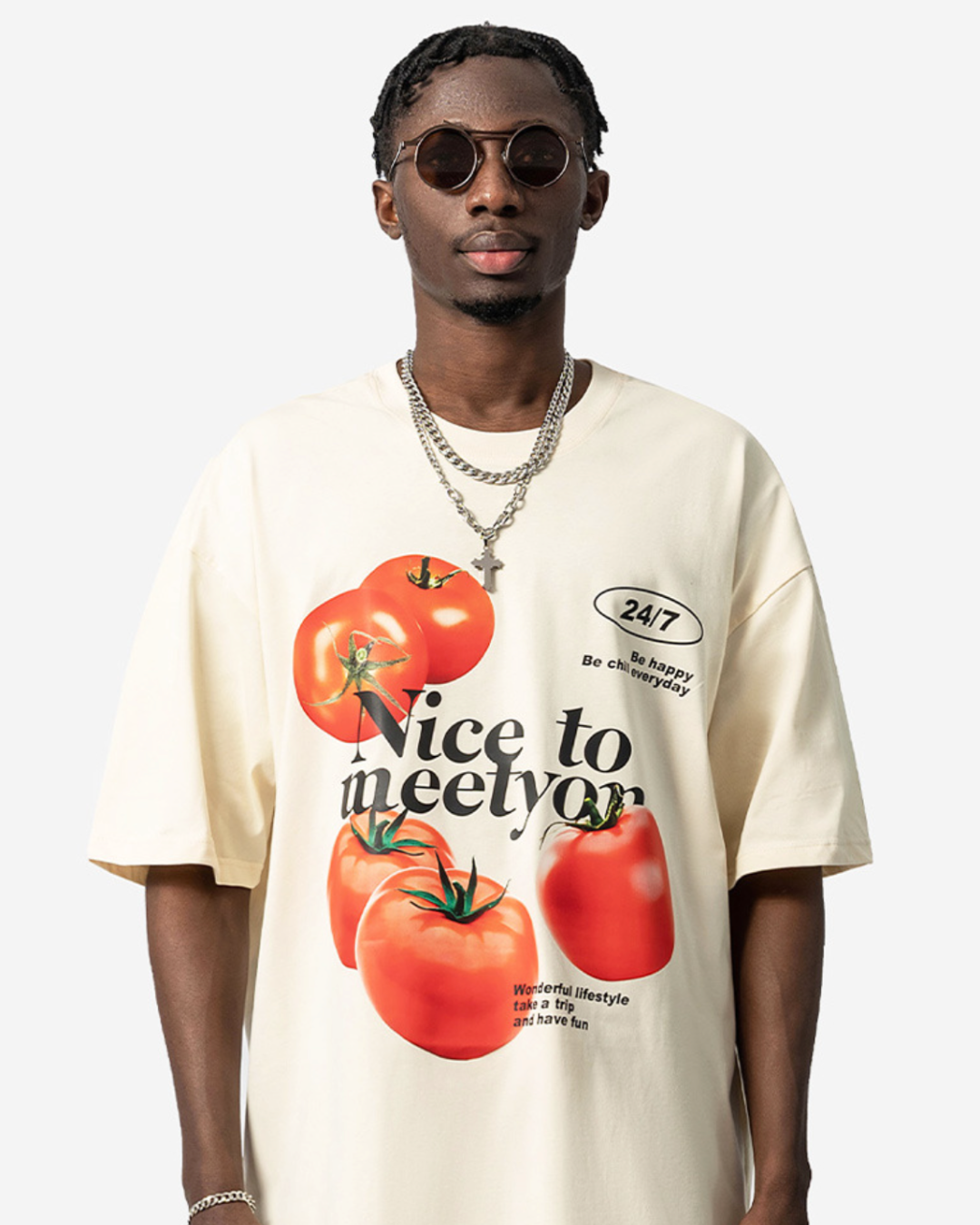 Nice To Meet You Tomato Cotton Tee
