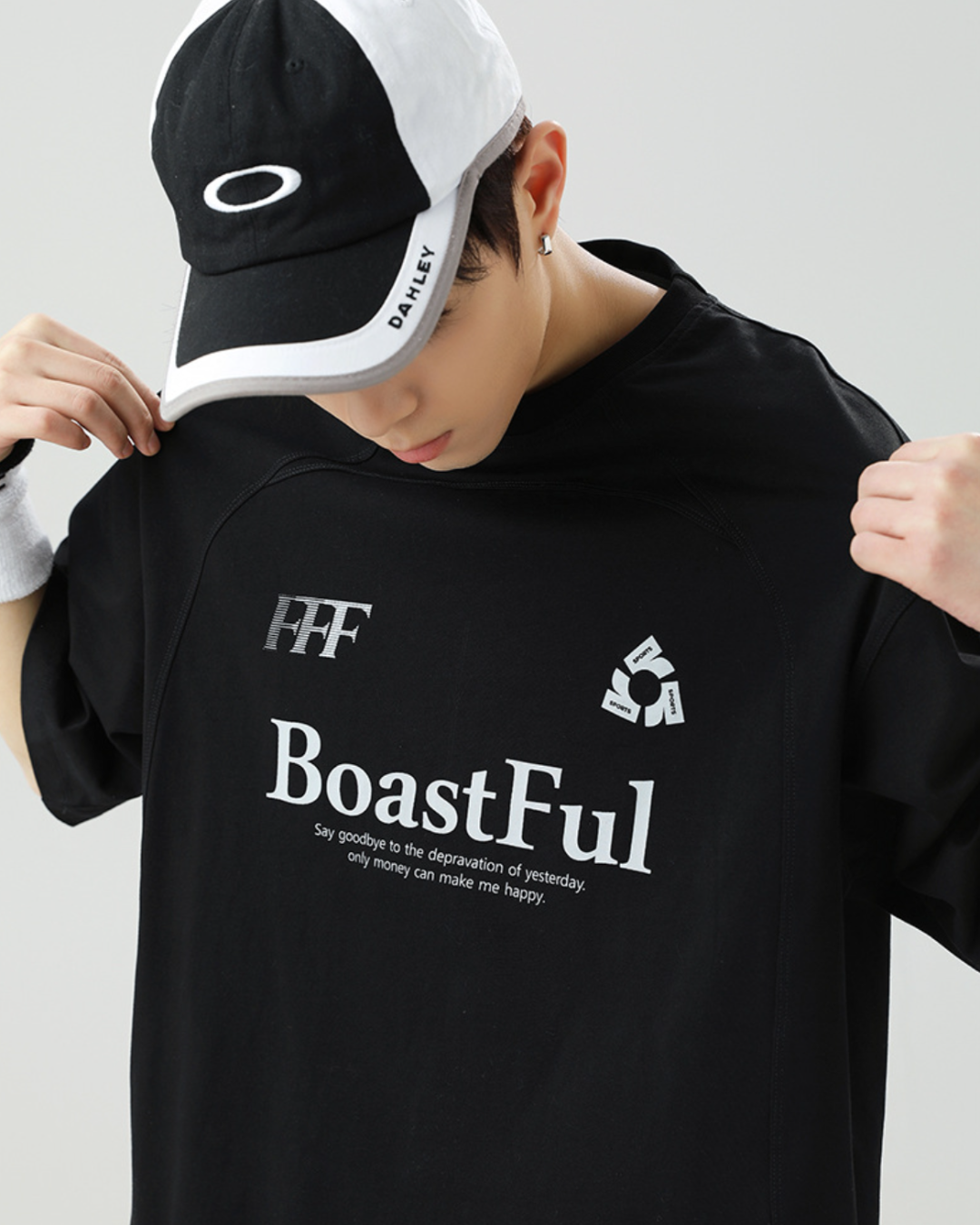 Boastful Cotton Tee in Black (In-Stock)
