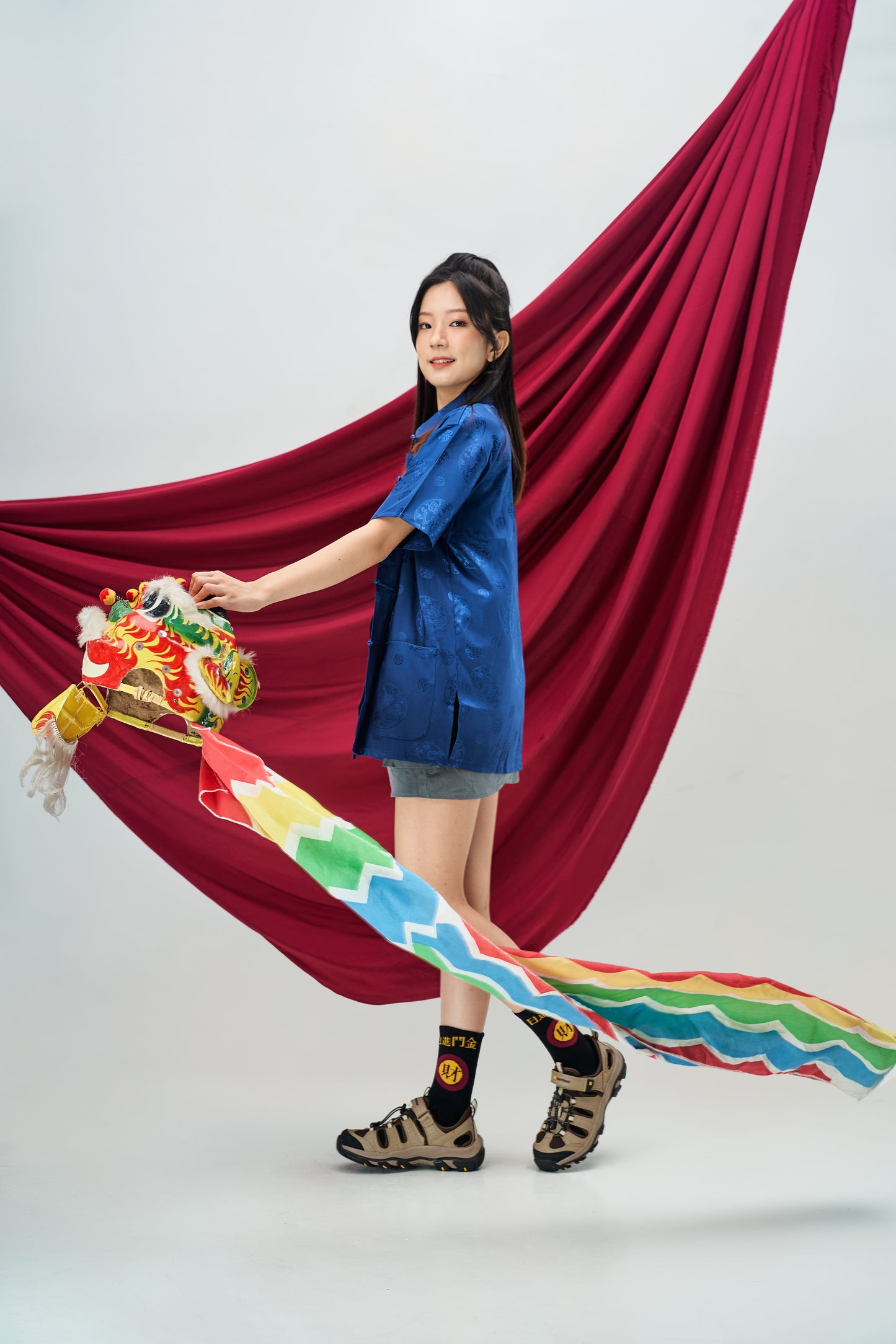 Vintage Chinese Tang Suit in Blue